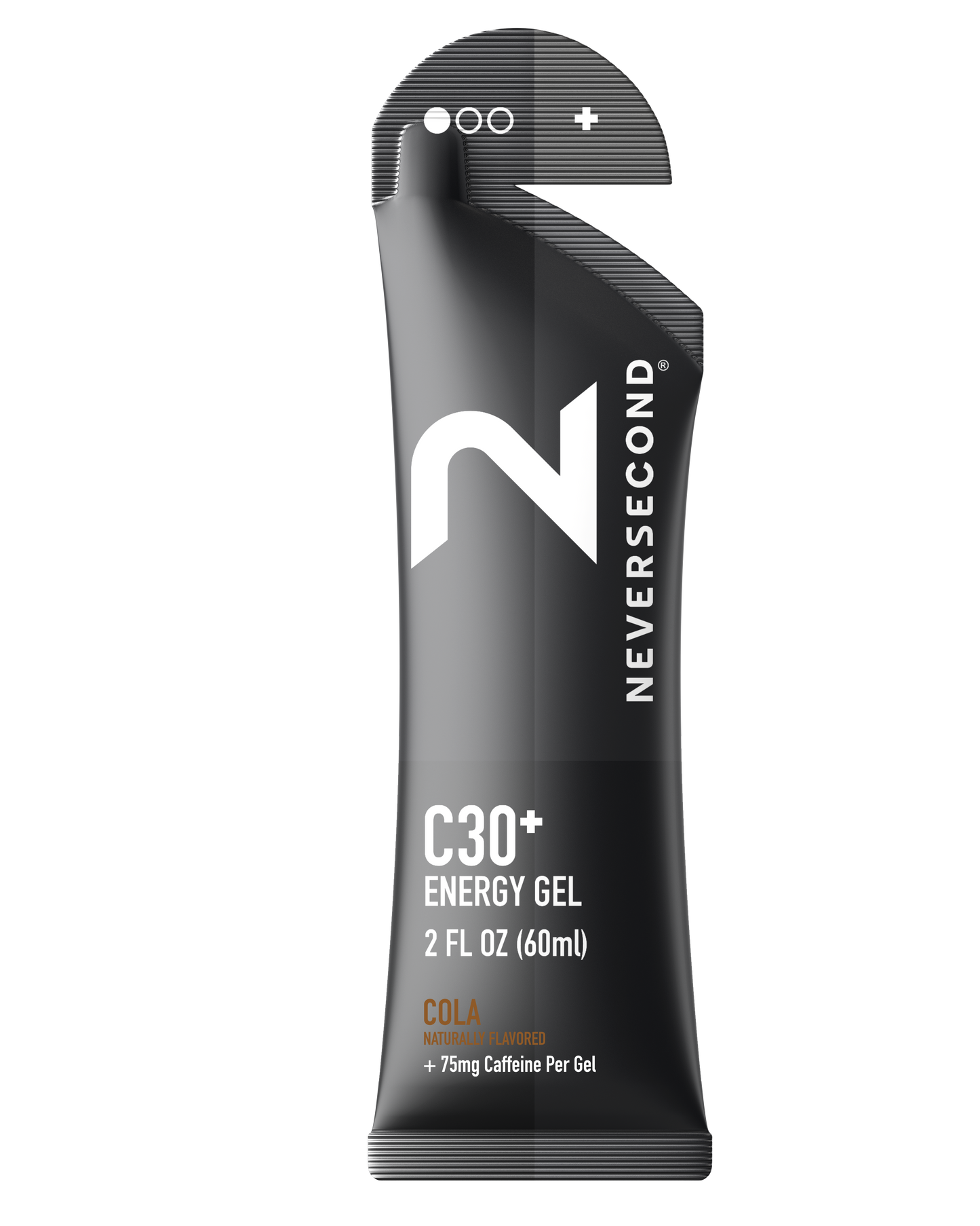 Never Second Gel energético C30 sabor Cola+75mg de Cafeína 1 pieza