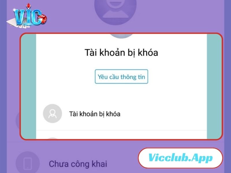 Tại sao tài khoản lại bị khóa